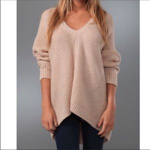 Free People Oversized Blush Sweater Tunic S